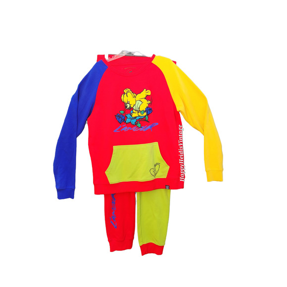 Civilized Other - Vintage Civilized Lámour Bear Primary Color Block Sweat Suit